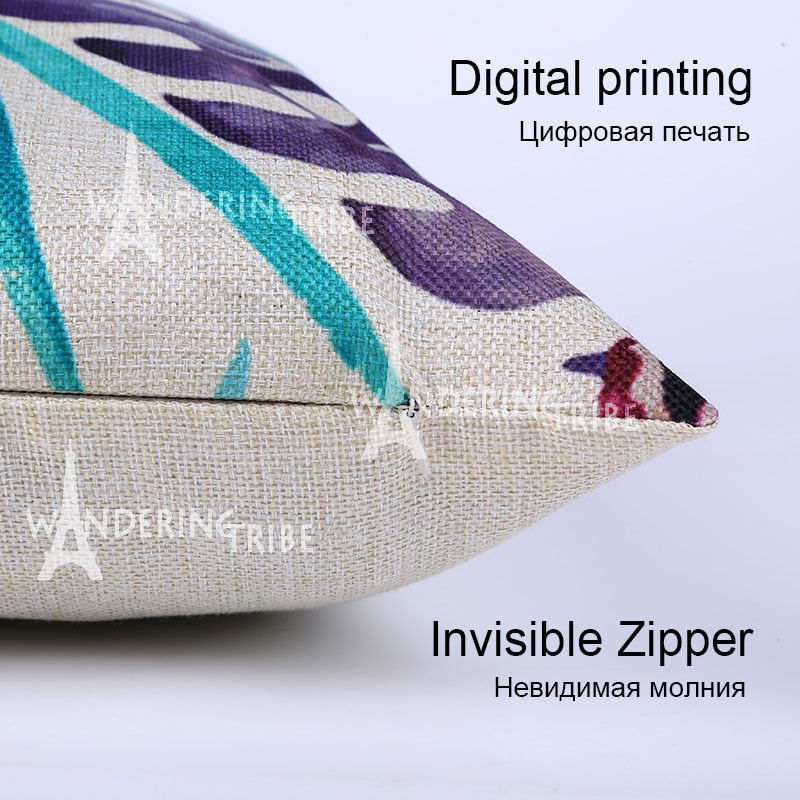 Shabby Abstract Cushions Cover Eye Geometric Patterns Pillow Case Printed Linen Cushion Cases Girl Sofa Pillows Covers Kissen