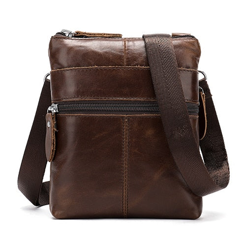 WESTAL Men's Shoulder Bag Small Crossbody Bags for Men Mini Bag for Phone Men's Bag Genuine Leather Men Messenger Bags 2222