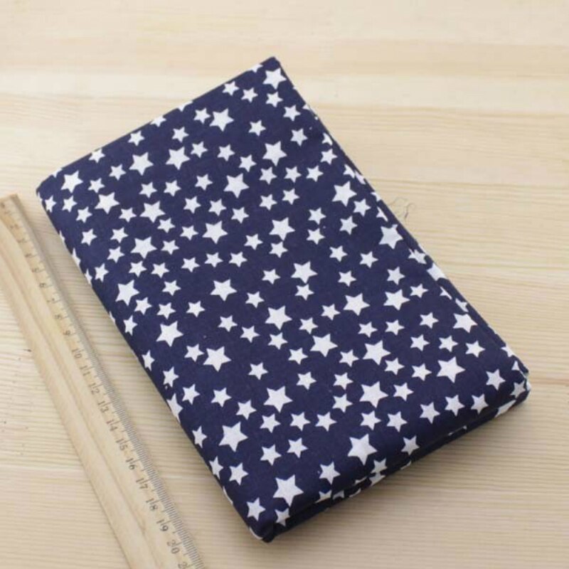 Booksew 7pcs 50cmx50cm Navy Blue Fat Quarters Cotton Fabric For DIY Sewing Patchwork Fabrics Tilda Cloth Telas Tecido Tulle