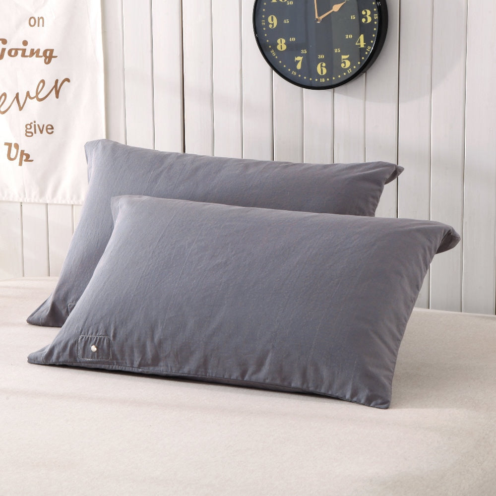 Conductive Pillow Case EMF Protection 50*75CM(20"x30") Silver Conductive with Grounding Connection Cord Organic Cotton earth