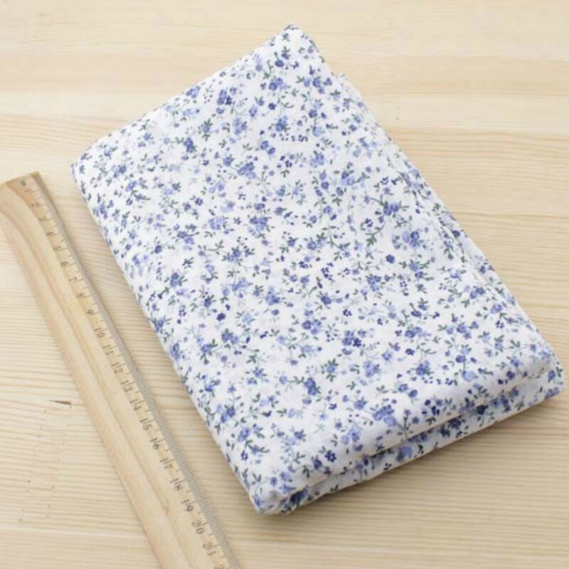 Booksew 7pcs 50cmx50cm Navy Blue Fat Quarters Cotton Fabric For DIY Sewing Patchwork Fabrics Tilda Cloth Telas Tecido Tulle
