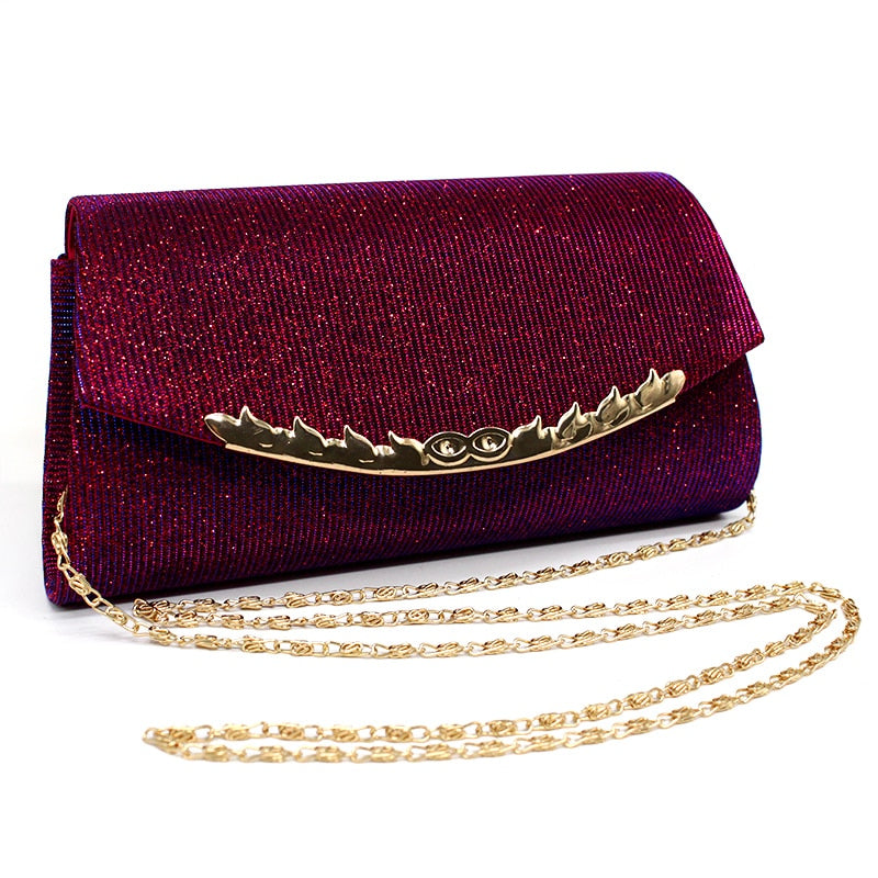 Woman Evening Bag 2022 Luxury Handbags Party Banquet Glitter Women Bags Brand Wedding Clutches Shoulder Bag Purse Bolsas Mujer