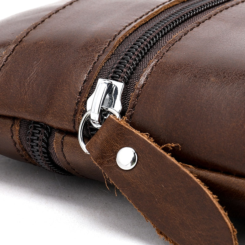 WESTAL Men's Shoulder Bag Small Crossbody Bags for Men Mini Bag for Phone Men's Bag Genuine Leather Men Messenger Bags 2222