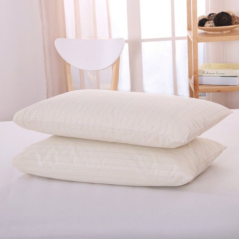 Conductive Pillow Case EMF Protection 50*75CM(20"x30") Silver Conductive with Grounding Connection Cord Organic Cotton earth