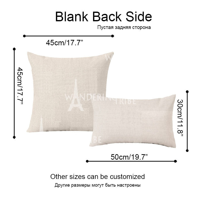 Shabby Abstract Cushions Cover Eye Geometric Patterns Pillow Case Printed Linen Cushion Cases Girl Sofa Pillows Covers Kissen