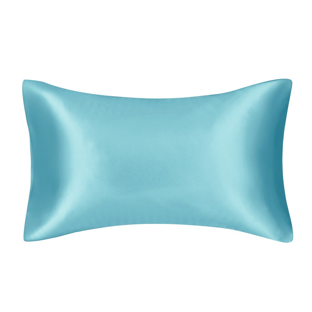 Solid High Quality Silky Satin Skin Care Pillowcase Hair Anti Pillow Case Queen King Full Size Pillow Cover For Sleep