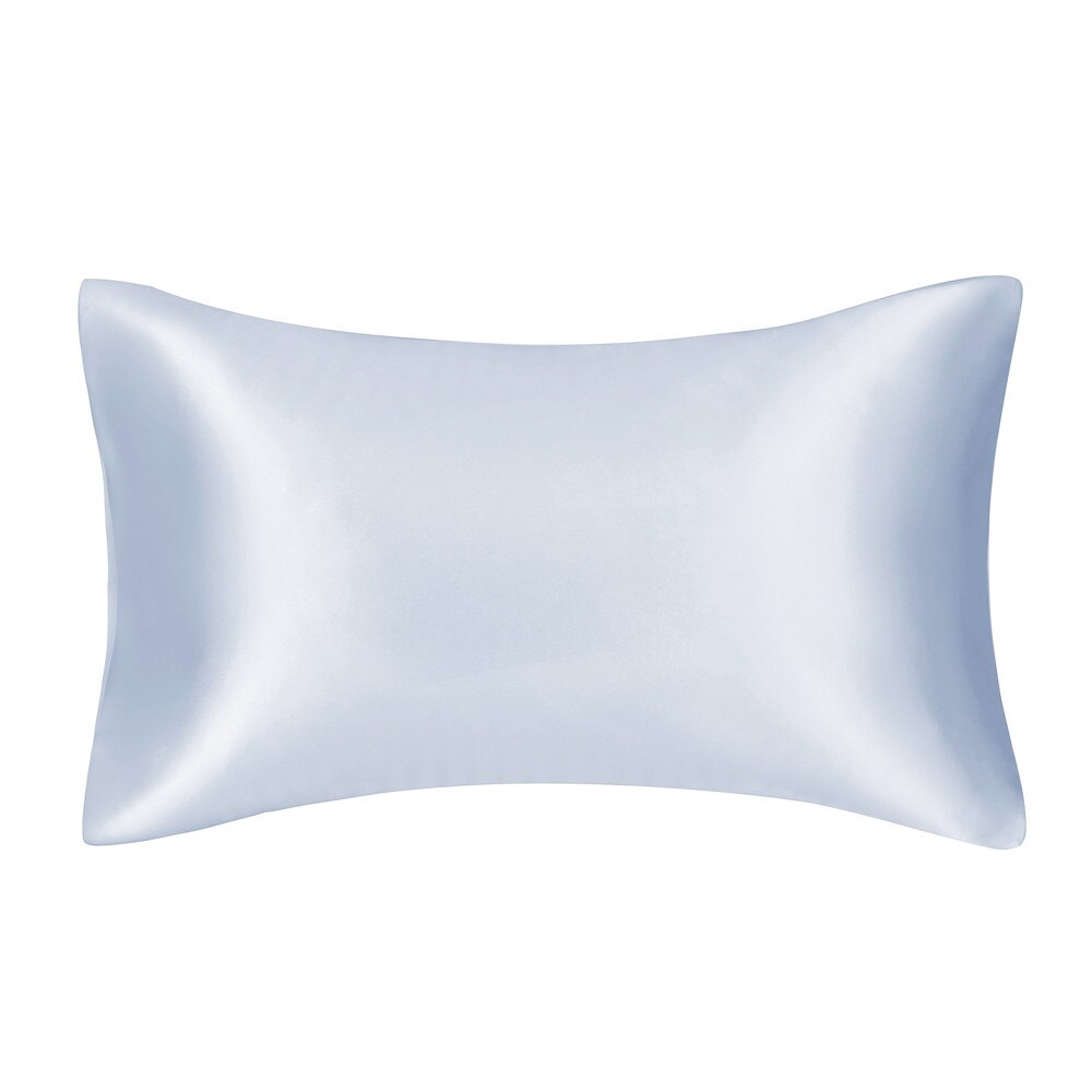 Solid High Quality Silky Satin Skin Care Pillowcase Hair Anti Pillow Case Queen King Full Size Pillow Cover For Sleep