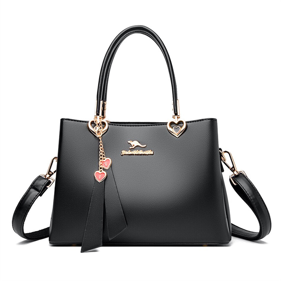 Fashion Top-handle Women Bags High Quality PU Leather Shoulder Crossbody Messegner Bag 2023 Trend New Totes Multi-pocket Purses