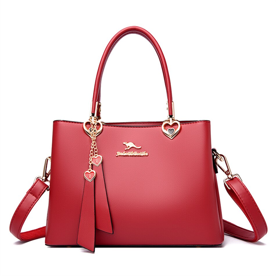 Fashion Top-handle Women Bags High Quality PU Leather Shoulder Crossbody Messegner Bag 2023 Trend New Totes Multi-pocket Purses