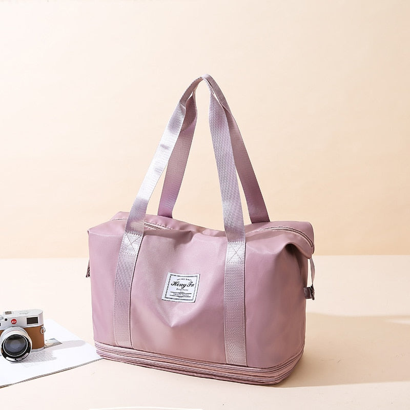 AOTTLA Travel Bag Women Shoulder Bag Quality Casual Handbag Double Zipper Expansion Bag Large Female Bag Fashion New Luggage Bag
