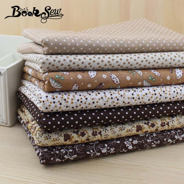Booksew 7pcs 50cmx50cm Navy Blue Fat Quarters Cotton Fabric For DIY Sewing Patchwork Fabrics Tilda Cloth Telas Tecido Tulle
