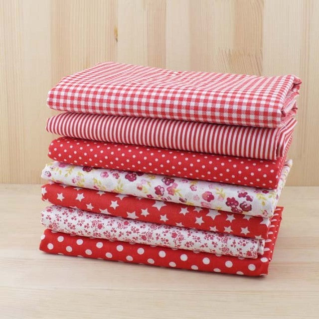 Booksew 7pcs 50cmx50cm Navy Blue Fat Quarters Cotton Fabric For DIY Sewing Patchwork Fabrics Tilda Cloth Telas Tecido Tulle