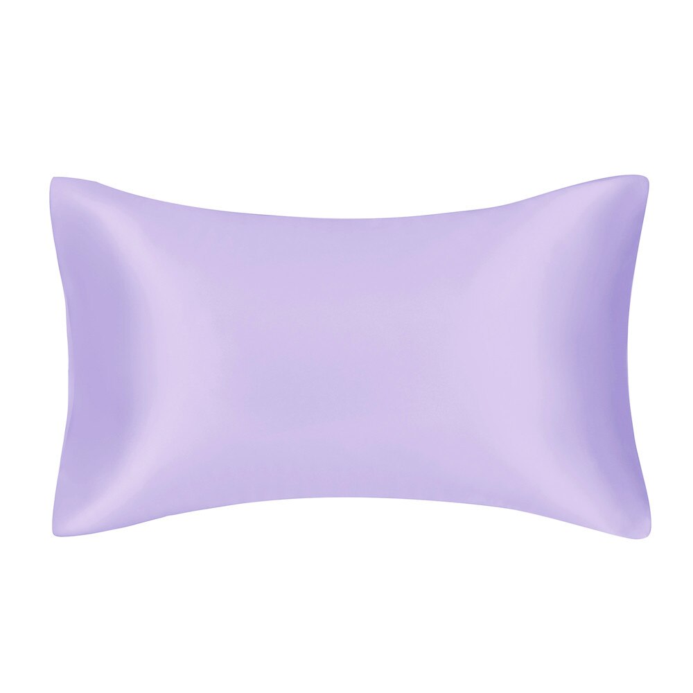 Solid High Quality Silky Satin Skin Care Pillowcase Hair Anti Pillow Case Queen King Full Size Pillow Cover For Sleep