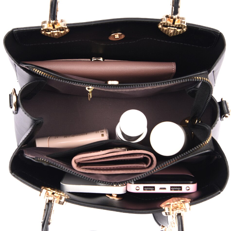 Fashion Top-handle Women Bags High Quality PU Leather Shoulder Crossbody Messegner Bag 2023 Trend New Totes Multi-pocket Purses