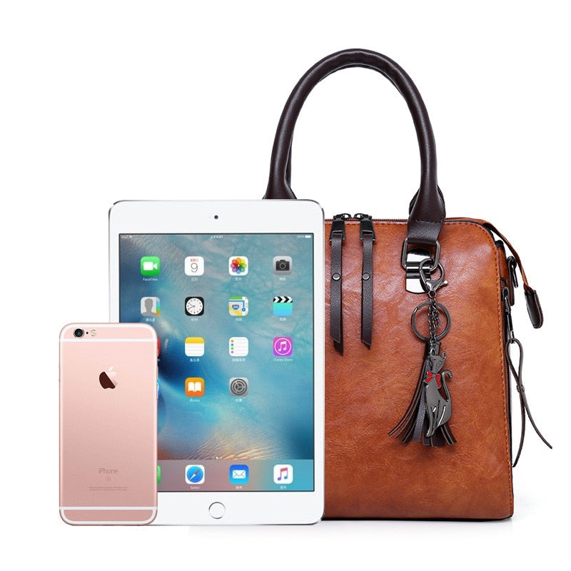 High Quality Ladies Handbags Female Leather Shoulder Messenger Bags Tote Bag Bolsa 2021 New 4pcs/Set Women Composite Bags