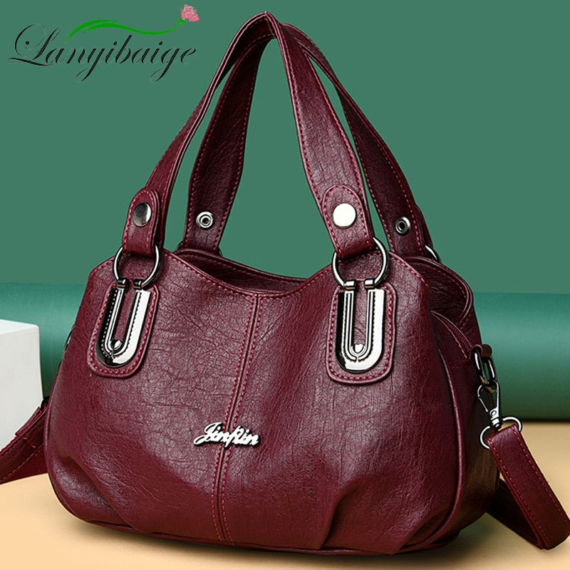 2021 New Brand Soft Leather Messenger Bag Luxury Handbag Women Bags Designer Handbags High Quailty Shoulder Bags Tote Sac A Main