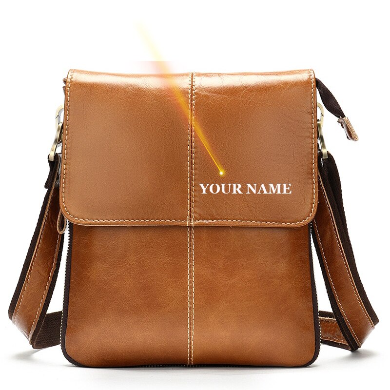 MVA Men's Shoulder Bag for Men Designer Bags Men's Genuine Leather Male Messenger Crossbody Bags Over The Shoulder Handbags 8006