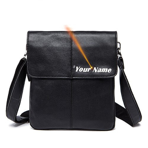 MVA Men's Shoulder Bag for Men Designer Bags Men's Genuine Leather Male Messenger Crossbody Bags Over The Shoulder Handbags 8006