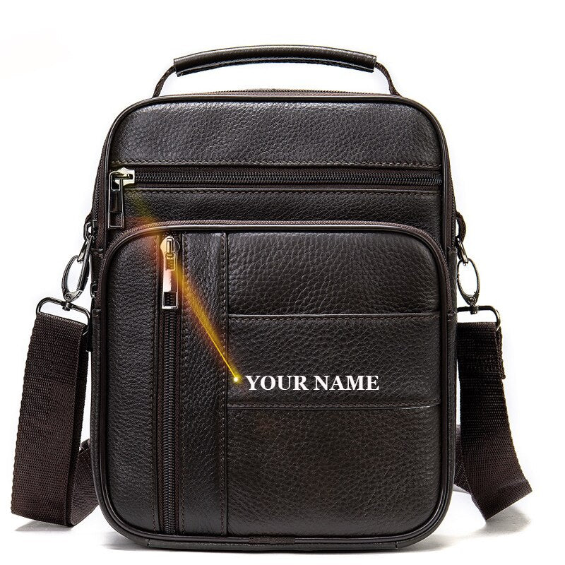 WESTAL Bag Men Leather Men's Shoulder Bags Over The Shoulder Man Messenger Crossbody Bags for Men for Camera ipad Handbags 7457