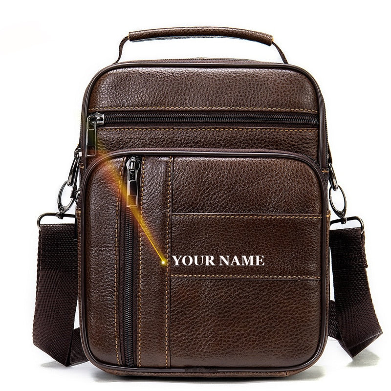 WESTAL Bag Men Leather Men's Shoulder Bags Over The Shoulder Man Messenger Crossbody Bags for Men for Camera ipad Handbags 7457