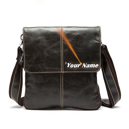 MVA Men's Shoulder Bag for Men Designer Bags Men's Genuine Leather Male Messenger Crossbody Bags Over The Shoulder Handbags 8006
