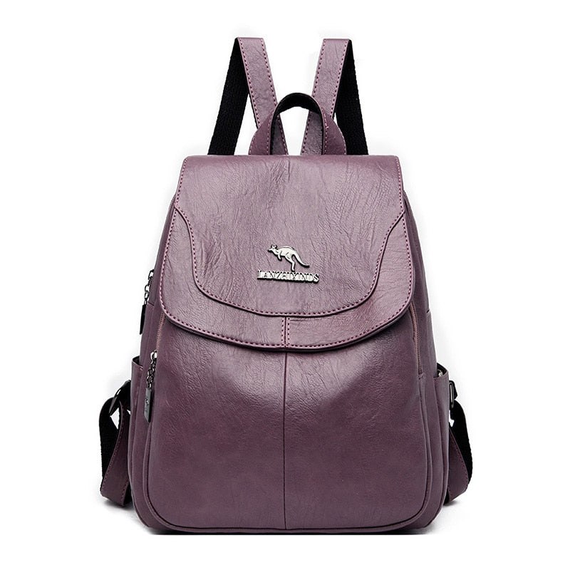 2021 Bagpack Women Leather Backpack Designer Shoulder Bags For Women BackPack School Bags For Teenage Girls Mochila Feminina