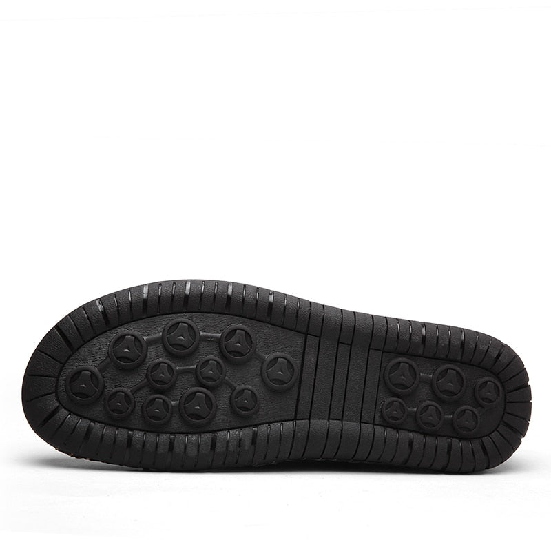 KEZZLY New big size 38-48 men casual shoes loafers spring and autumn mens moccasins shoes genuine leather men's flats shoes