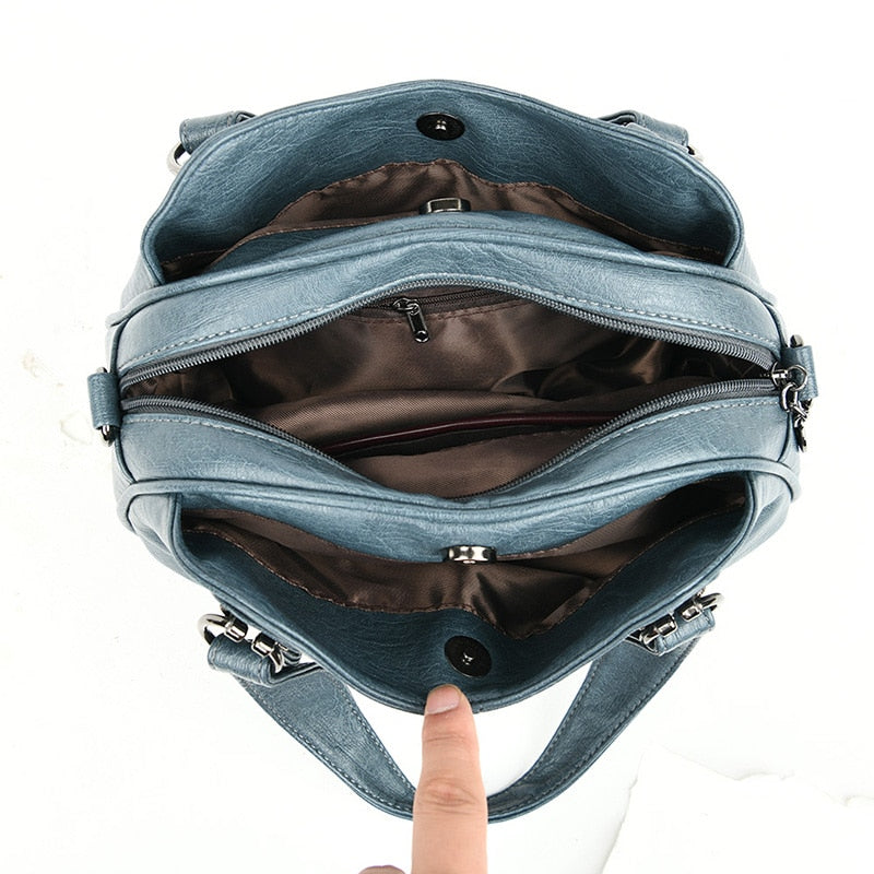 2021 New Brand Soft Leather Messenger Bag Luxury Handbag Women Bags Designer Handbags High Quailty Shoulder Bags Tote Sac A Main