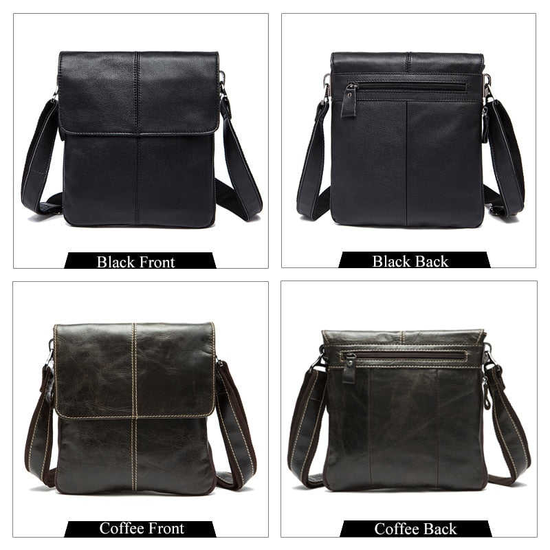 MVA Men's Shoulder Bag for Men Designer Bags Men's Genuine Leather Male Messenger Crossbody Bags Over The Shoulder Handbags 8006