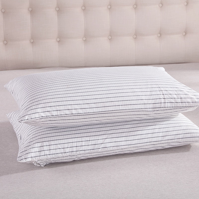 Conductive Pillow Case EMF Protection 50*75CM(20"x30") Silver Conductive with Grounding Connection Cord Organic Cotton earth