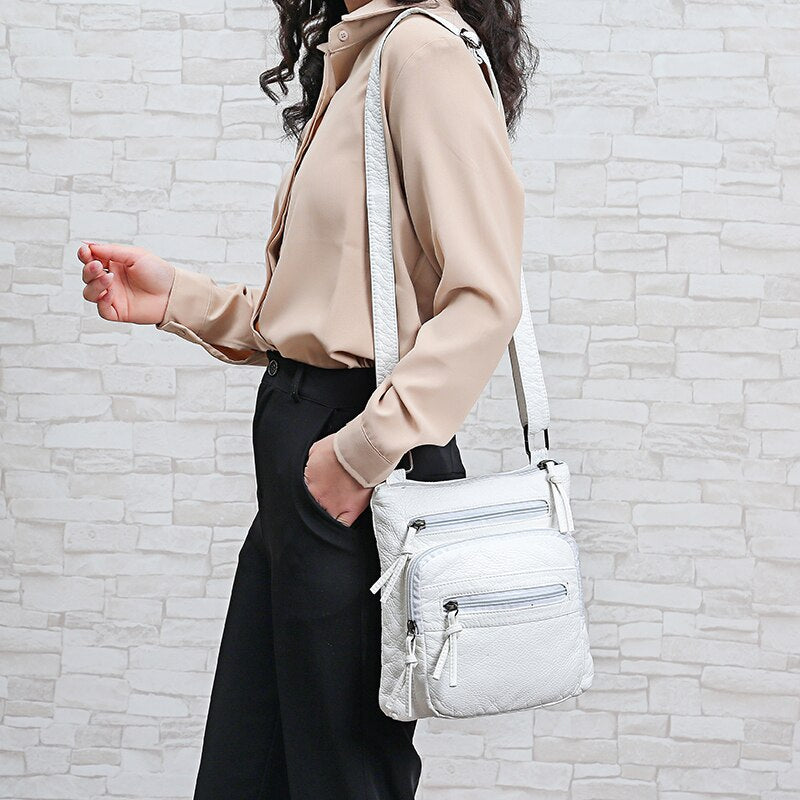Women's Bag Purses Flap Coin Purse Multi-Layer Casual Shoulder Bag PU Leather Bag Women Luxury Shoulder Women Bag Crossbody Bags