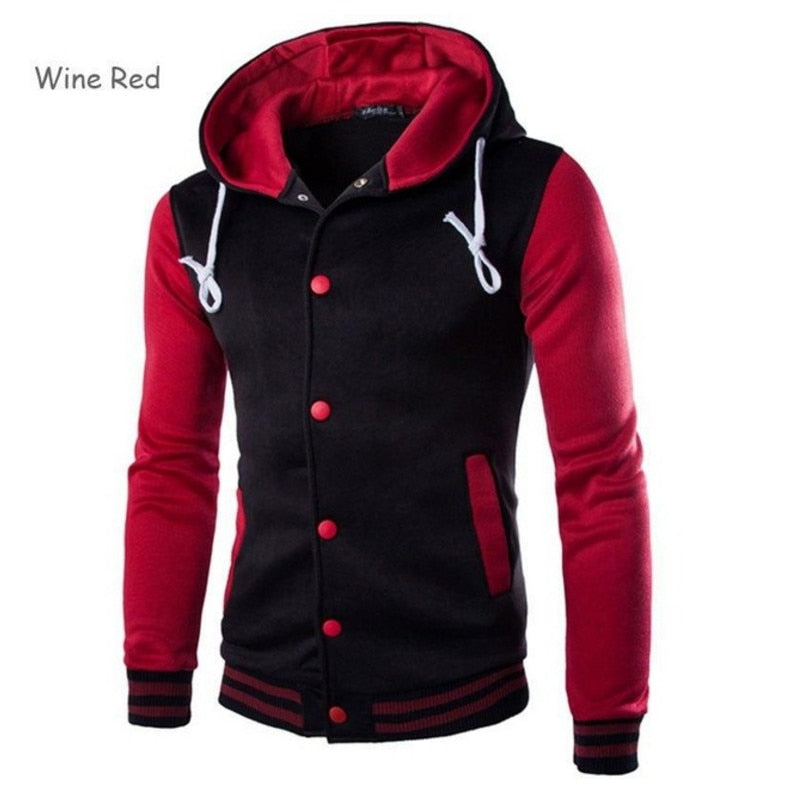 2021 New Arrival Single Casual Baseball Uniform Coat Male Bomber Jacket Men Rib Sleeve Brand Clothing Hot Sale Fleece Spliced