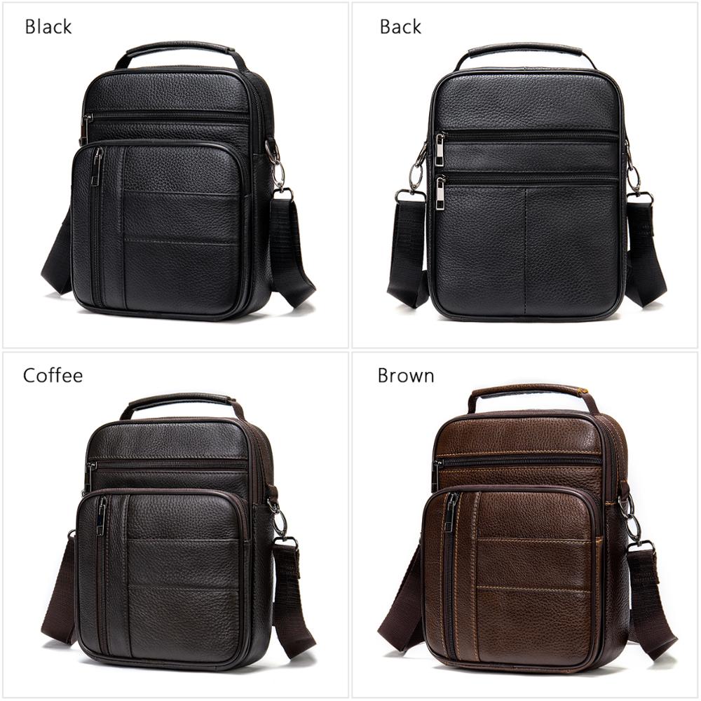 WESTAL Bag Men Leather Men's Shoulder Bags Over The Shoulder Man Messenger Crossbody Bags for Men for Camera ipad Handbags 7457