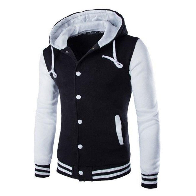 2021 New Arrival Single Casual Baseball Uniform Coat Male Bomber Jacket Men Rib Sleeve Brand Clothing Hot Sale Fleece Spliced