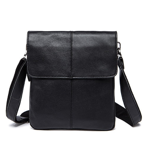 MVA Men's Shoulder Bag for Men Designer Bags Men's Genuine Leather Male Messenger Crossbody Bags Over The Shoulder Handbags 8006