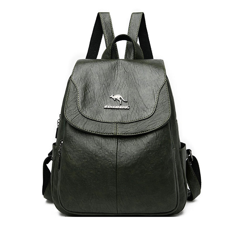 2021 Bagpack Women Leather Backpack Designer Shoulder Bags For Women BackPack School Bags For Teenage Girls Mochila Feminina