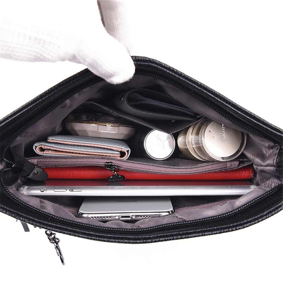 Genuien Leather Tassels Ladies Hand Crossbody Bags For Women Luxury Purses And Handbags Women Shoulder Bags Designer Bucket Sac