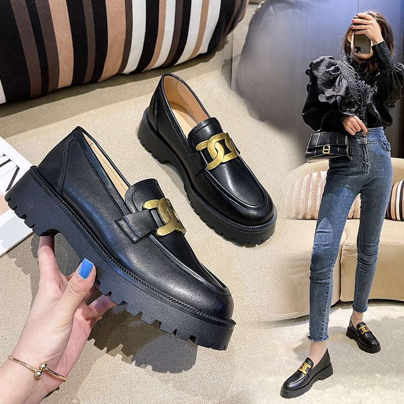 Luxury Designer Shoes Women's Loafers Pumps Elegant Medium Heel Women's Shoes 2022 Platform Sneakers Girls Wedges Large Size 42