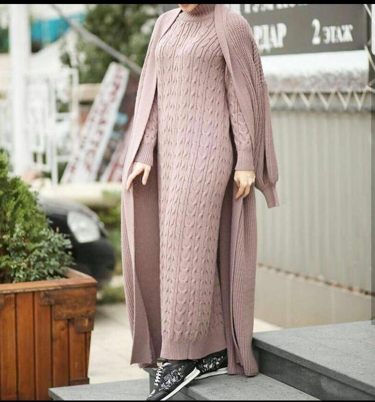 3 Piece Sweater Dress and Juckert. Women's sweater dresses, Women's women knitted sweater dresses, winter sweater dress women knitted