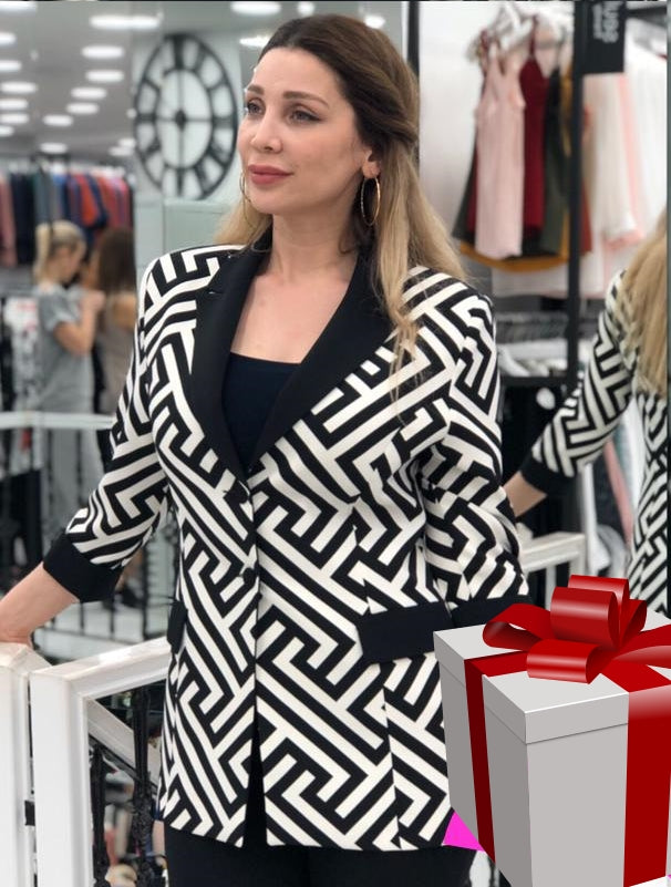 ZEBRA TWO BUTTON BLAZERS