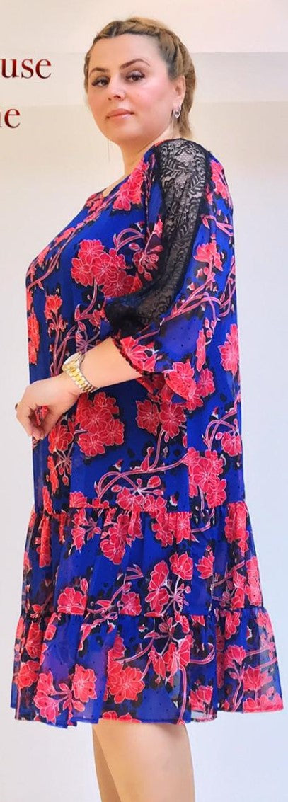 Floral Print Short Dress