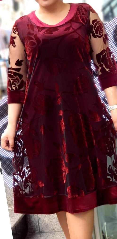 Jenny Floral Velvet