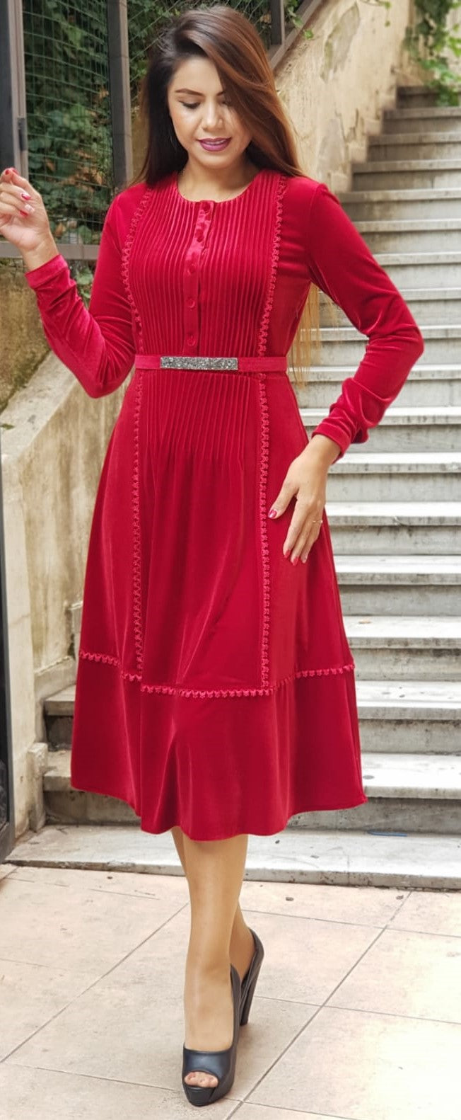 VioletRed Dress