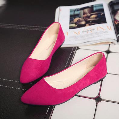 Shoes women spring 2018 new pearl shallow-mouthed chic single shoes 100 lap flat shoes Korean version 100 lap women's shoes