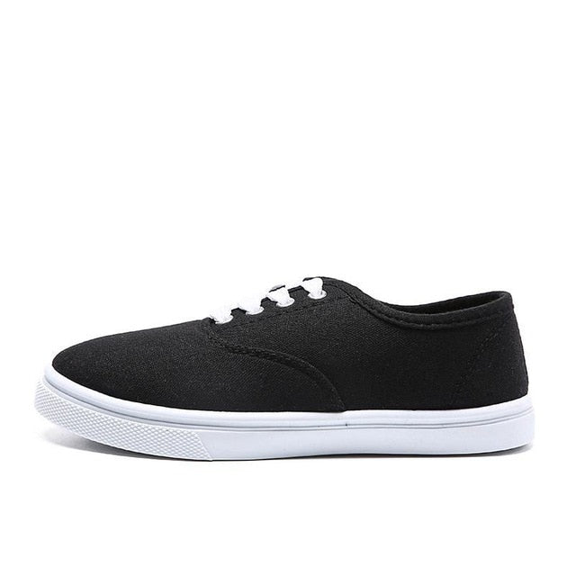 Woman Sneakers Shoes Canvas White Sneakers Casual Fashion Solid Color Flats Breathable For Woman 43 size 7479