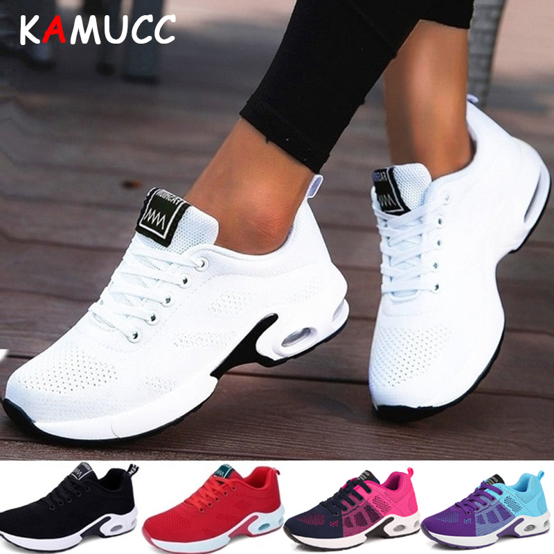 KAMUCC New Platform Ladies Sneakers Breathable Women Casual Shoes