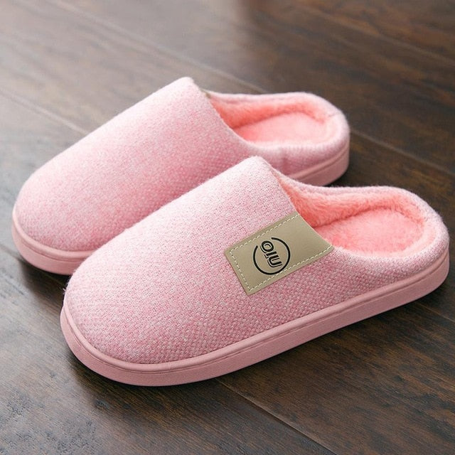 Classic Women Winter Warm Fur Slippers Men Women Boys Girls Slippers House Shoes Flat Heel Home Indoor Bedroom Zapatilla Mujer