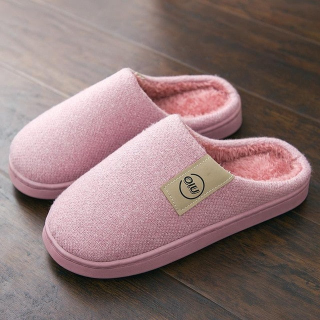 Classic Women Winter Warm Fur Slippers Men Women Boys Girls Slippers House Shoes Flat Heel Home Indoor Bedroom Zapatilla Mujer