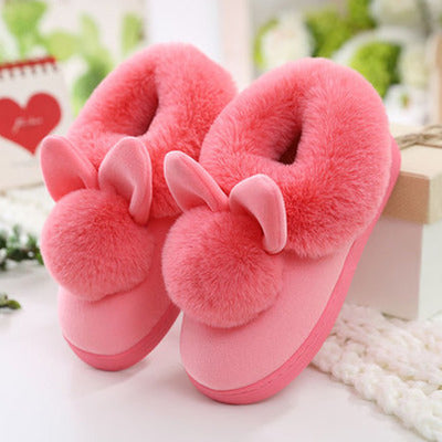 2023 Faux Fur Winter Warm Shoes Woman Men Indoor Slippers Soft Plush Anti-slip Lovers Home Floor Slipper Cotton Slides SH08271