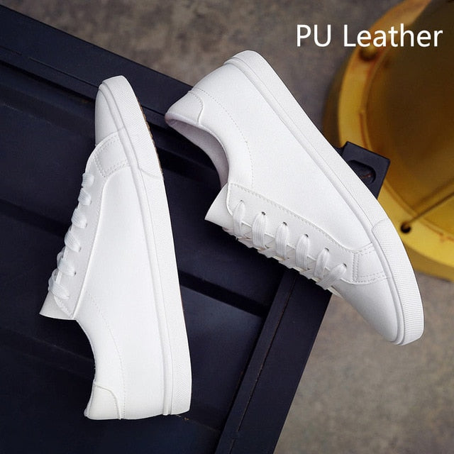 2022 new spring tenis feminino lace-up white shoes woman PU Leather solid color female shoes casual women shoes sneakers
